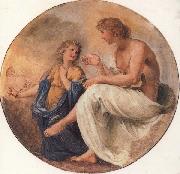 Giovanni da san giovanni Phaeton and Apollo painting